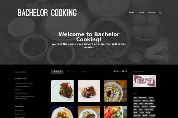 Kitchen theme site design template sample