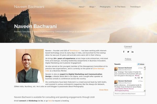 Pinnacle theme site design template sample