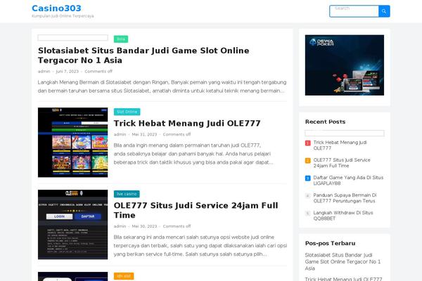 BlogSite theme site design template sample