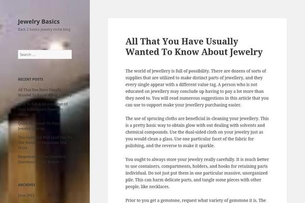 Twenty Fifteen theme site design template sample
