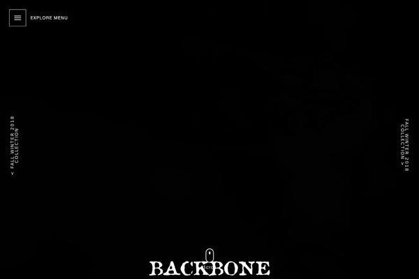 Backbone theme site design template sample