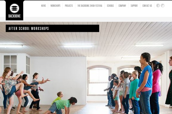 Backbone theme site design template sample