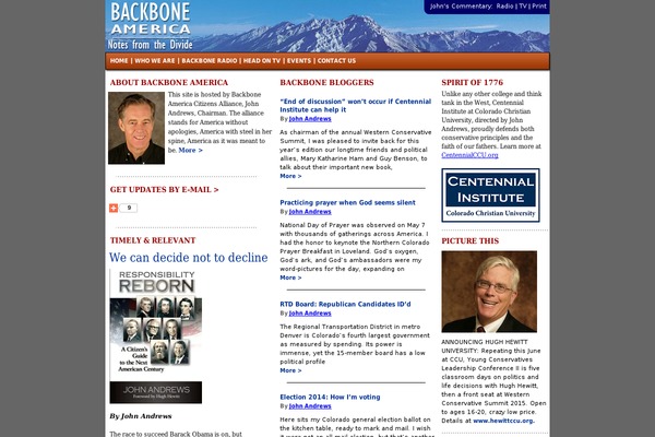 Backbone theme site design template sample