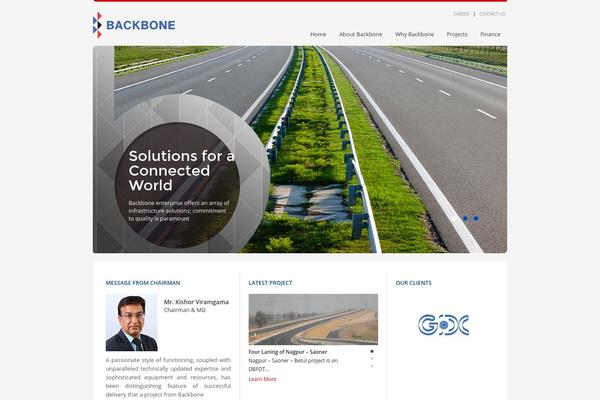 Backbone theme site design template sample