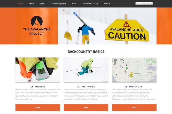 Enterprise Pro theme site design template sample