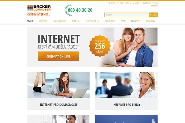 Backer theme site design template sample