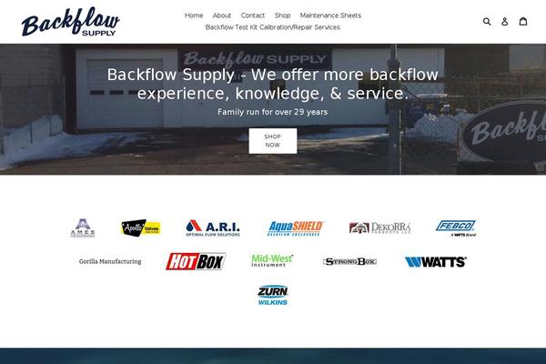 backflow-supply.com site used Llorix-one-lite
