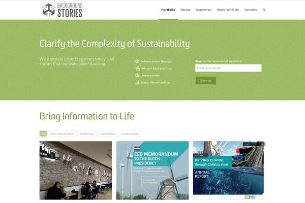 backgroundstories.com site used Bootstrap-child