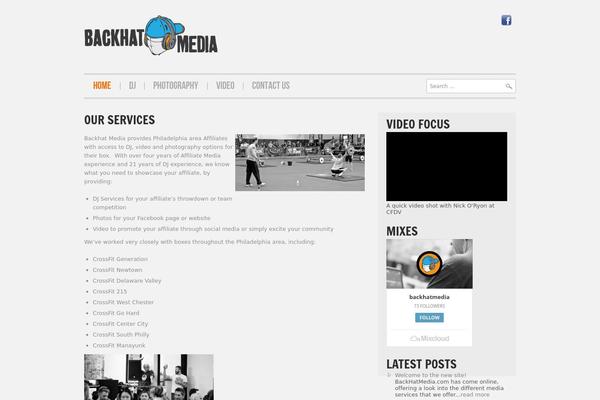 Hannari theme site design template sample