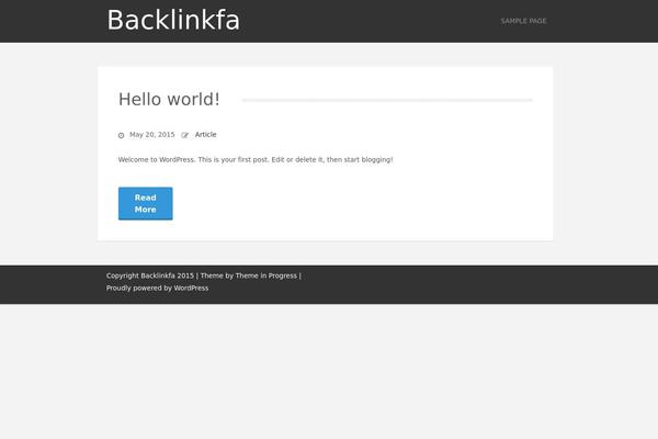 backlinkfa.com site used Alhena Lite