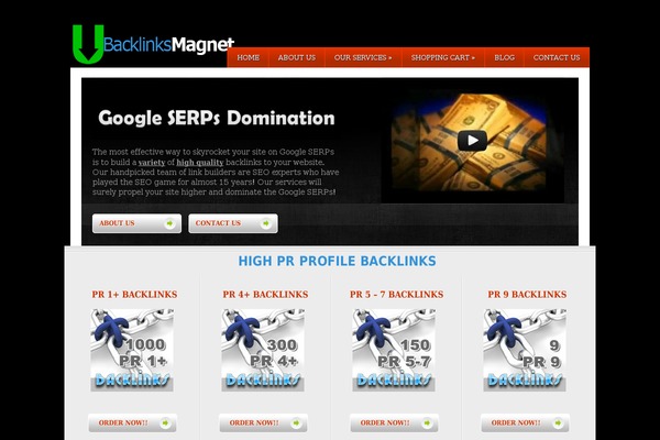 backlinksmagnet.com site used Wisebusiness