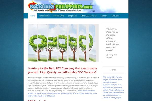 Impreza theme site design template sample