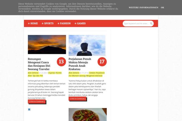 LightBlog theme site design template sample