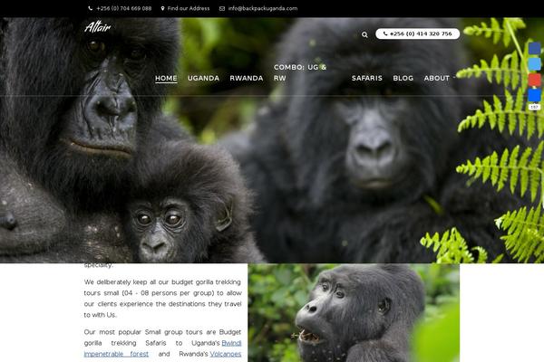 Altair theme site design template sample