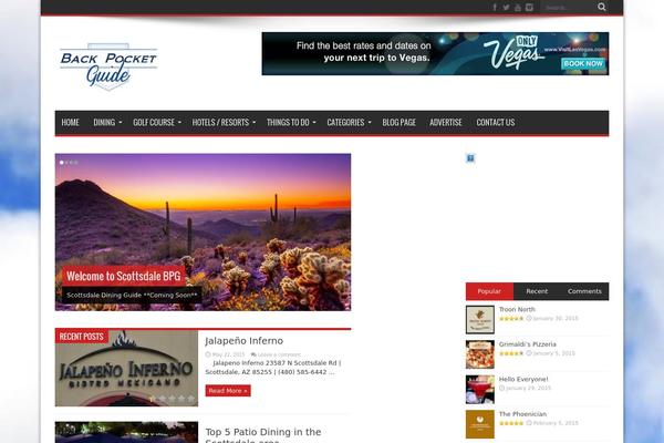 Jarida theme site design template sample