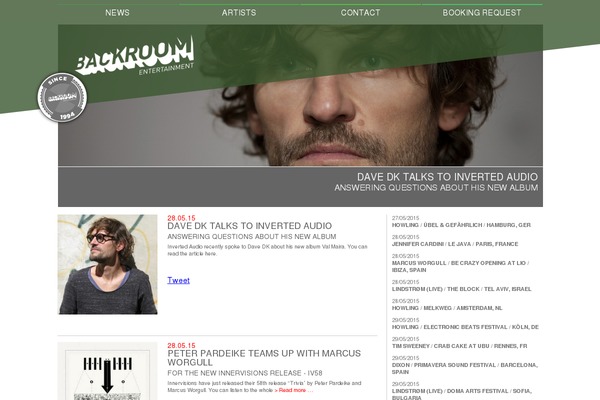 backroom theme websites examples