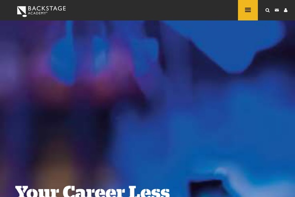 Backstage theme site design template sample