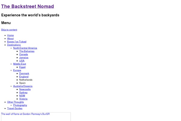 backstreetnomad.com site used Erito