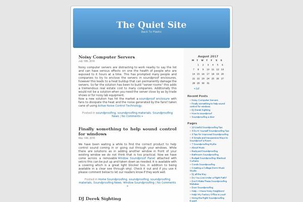 Default theme site design template sample