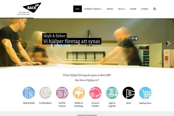 backupgroup.se site used Backup