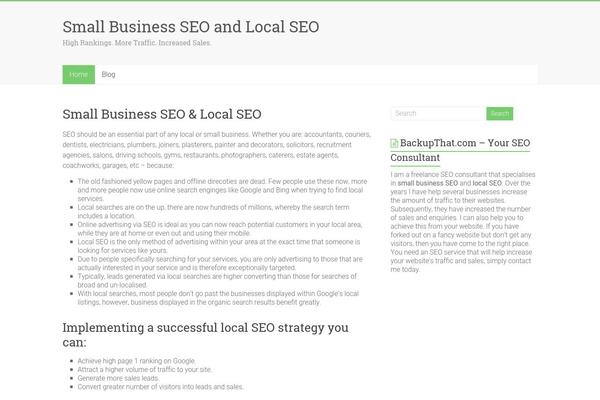 backupthat.com site used Accelerate
