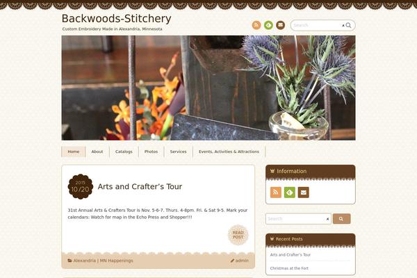 Chocolat theme site design template sample