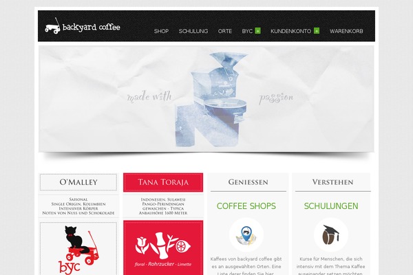backyard-coffee.de site used Creativo-theme