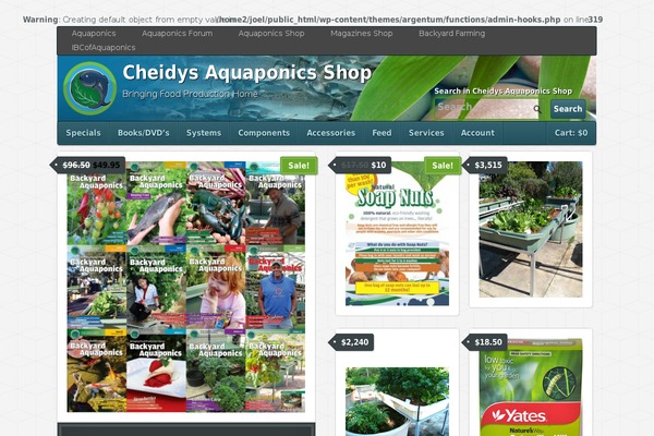 Argentum theme site design template sample
