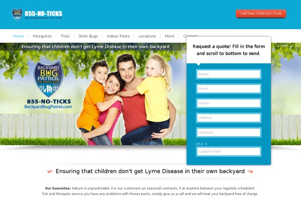 backyardbugpatrol.com site used Blackriderstheme