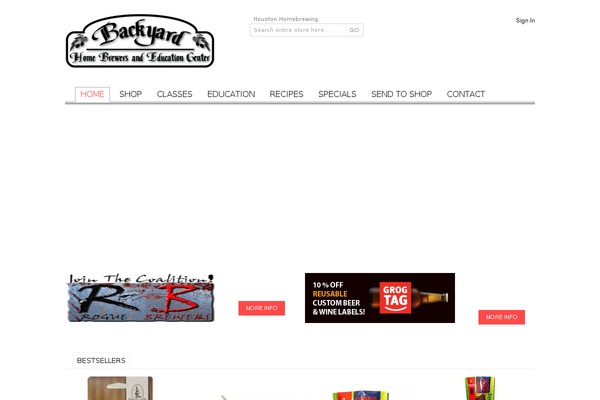 backyardhomebrewers.com site used Blanco