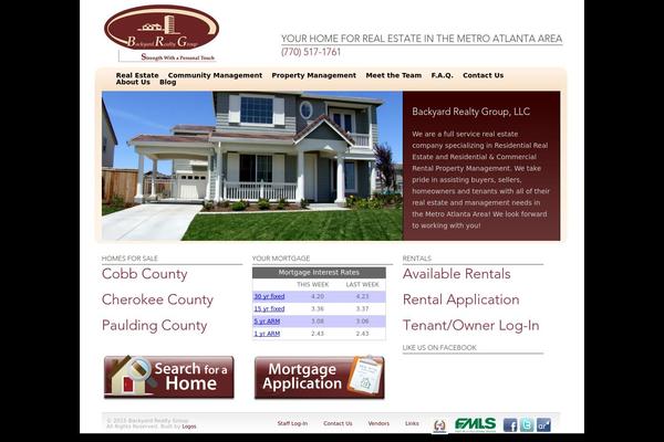 RealEstate theme site design template sample