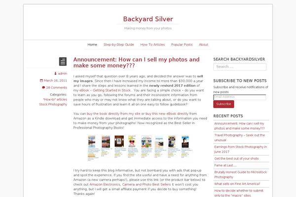 Hueman Child theme site design template sample