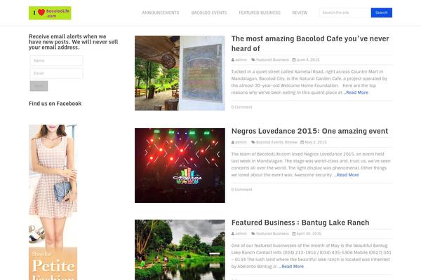 Spike theme site design template sample