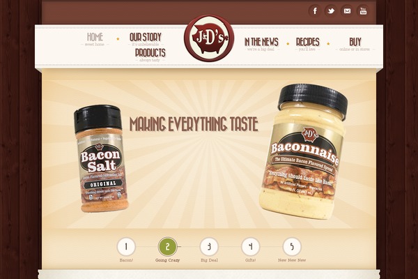 Retro theme site design template sample