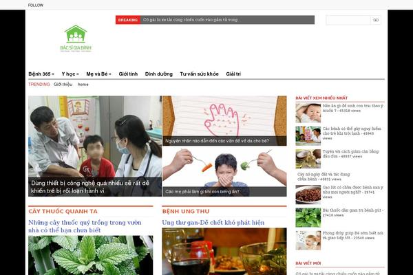 Site using Magazine3-widgets plugin