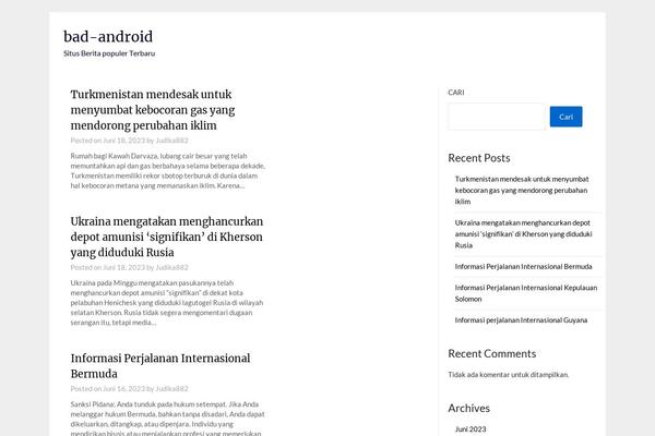 Newspaper Lite theme site design template sample
