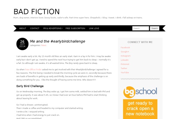 bad-fiction.com site used Adelle