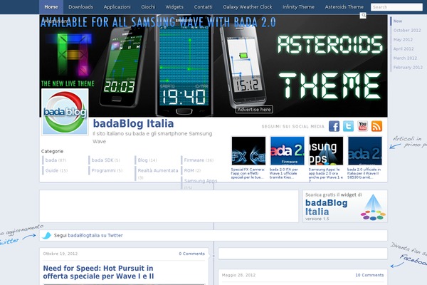 Timeline theme site design template sample