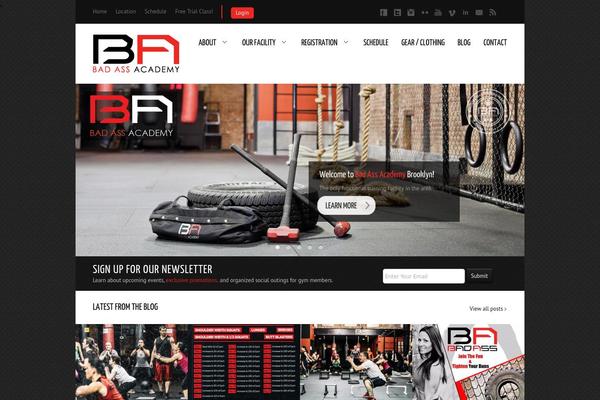 Balance theme site design template sample