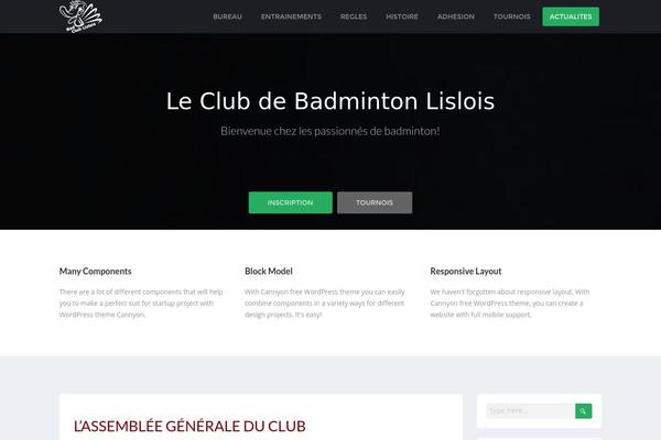 Cannyon theme site design template sample