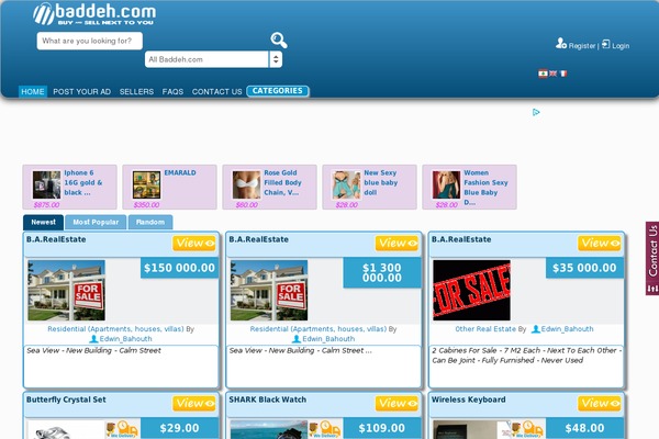 Classiads theme site design template sample