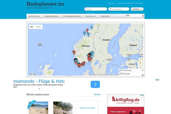 GeoPlaces theme site design template sample