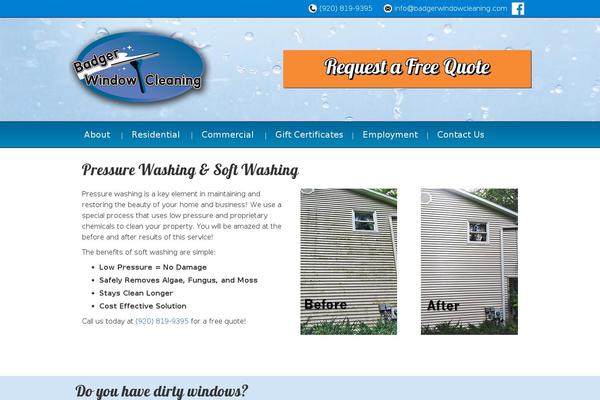badgerwindowcleaning.com site used Hello-theme-child-master