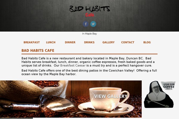 badhabitscafe.com site used Patina