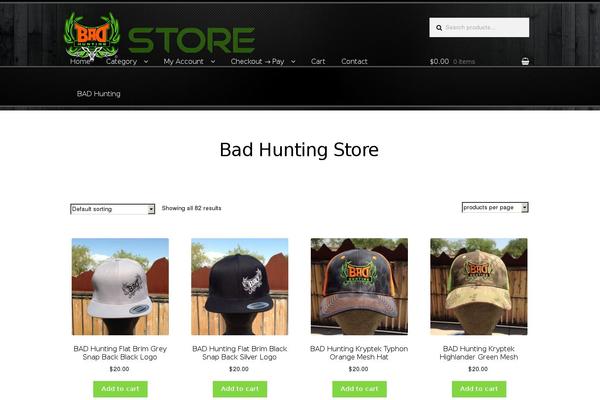 Storefront theme site design template sample