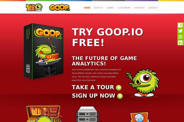 Site using WP Sticky Social plugin