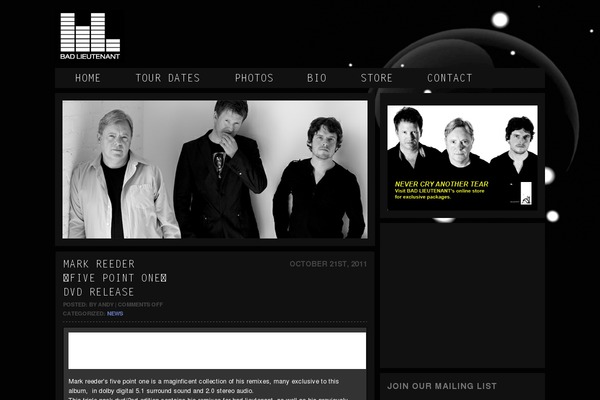 badlieutenant.net site used Lucidity-catalog