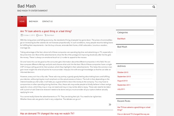 Clean and Clear theme site design template sample