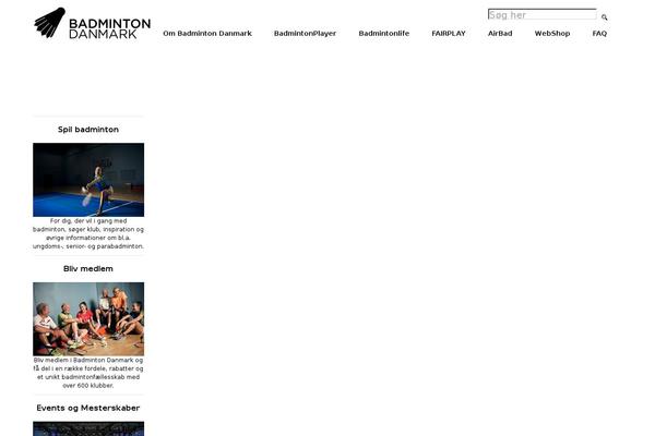 Badminton theme site design template sample
