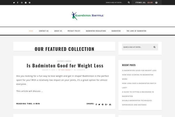 Amory theme site design template sample